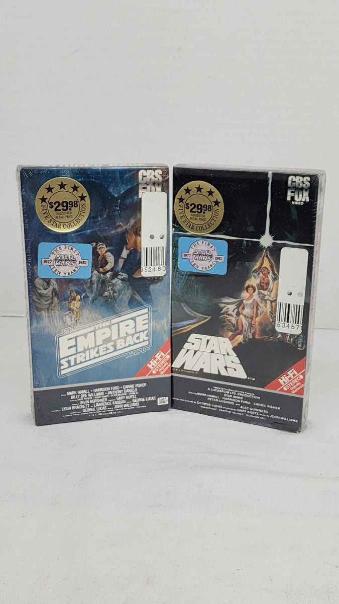 1984 – Star Wars & Empire Strikes Back VHS Set, Five Star Collection - RARE - VHS - ThrowbackBuys - ResellerDoor