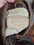 1990s - ONTIME Leather Jacket Mid - length American Casual Distress Brown MED - Jackets - ThrowbackBuys - The Thrifty Gypsyy Shop