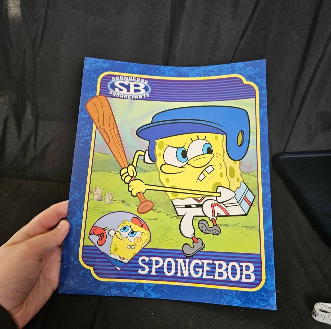2004 Viacom Spongebob SquarePants Pocket Folder Nickelodeon Baseball Theme - Collectible Toys - ThrowbackBuys - Cloy's Creativity
