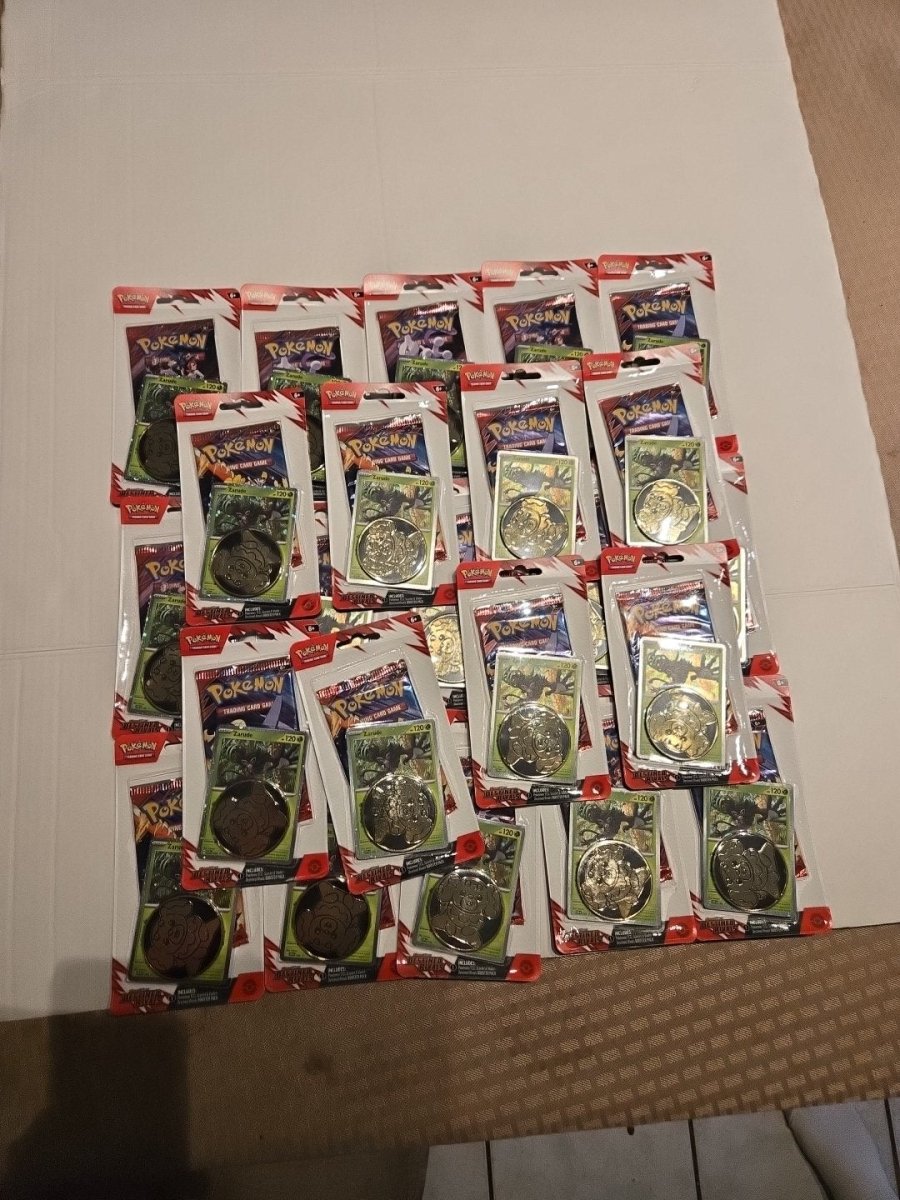 Pokemon Destined Rivals Factory Sealed Checklane Blister Zarud Promo Lot Of 23 - Trading Cards - ThrowbackBuys - Amanda's Awesome Finds