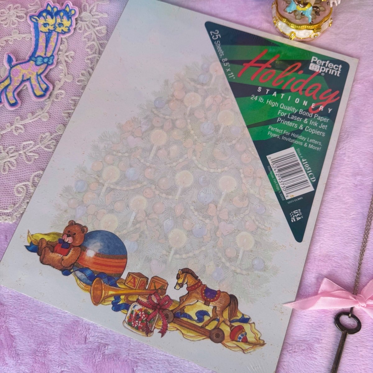 Vintage Holiday Stationery - 1990s Christmas Sealed Pack - Paper Goods - ThrowbackBuys - Starbunnyvintage