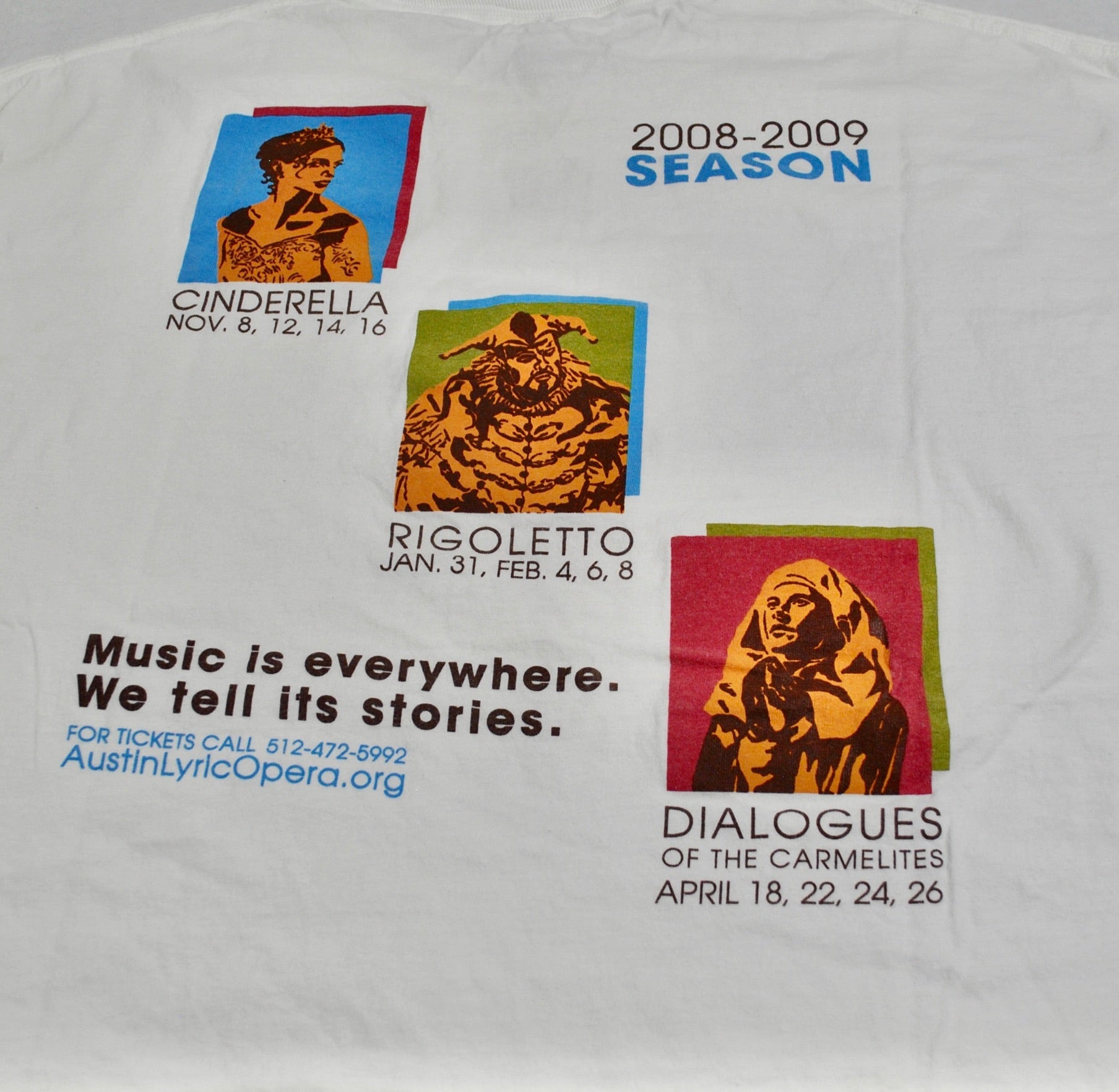 1990s - Yesterday's Attic: Austin Opera Shirt - 2X