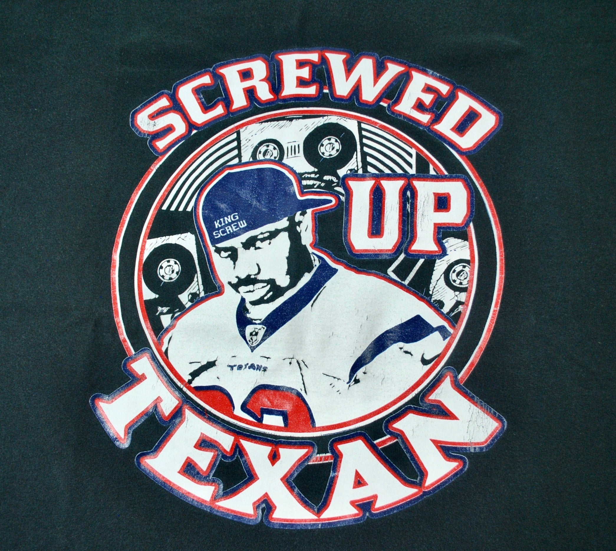 2000s - Yesterday's Attic: DJ Screw Screwed Up Texan Shirt - 2X