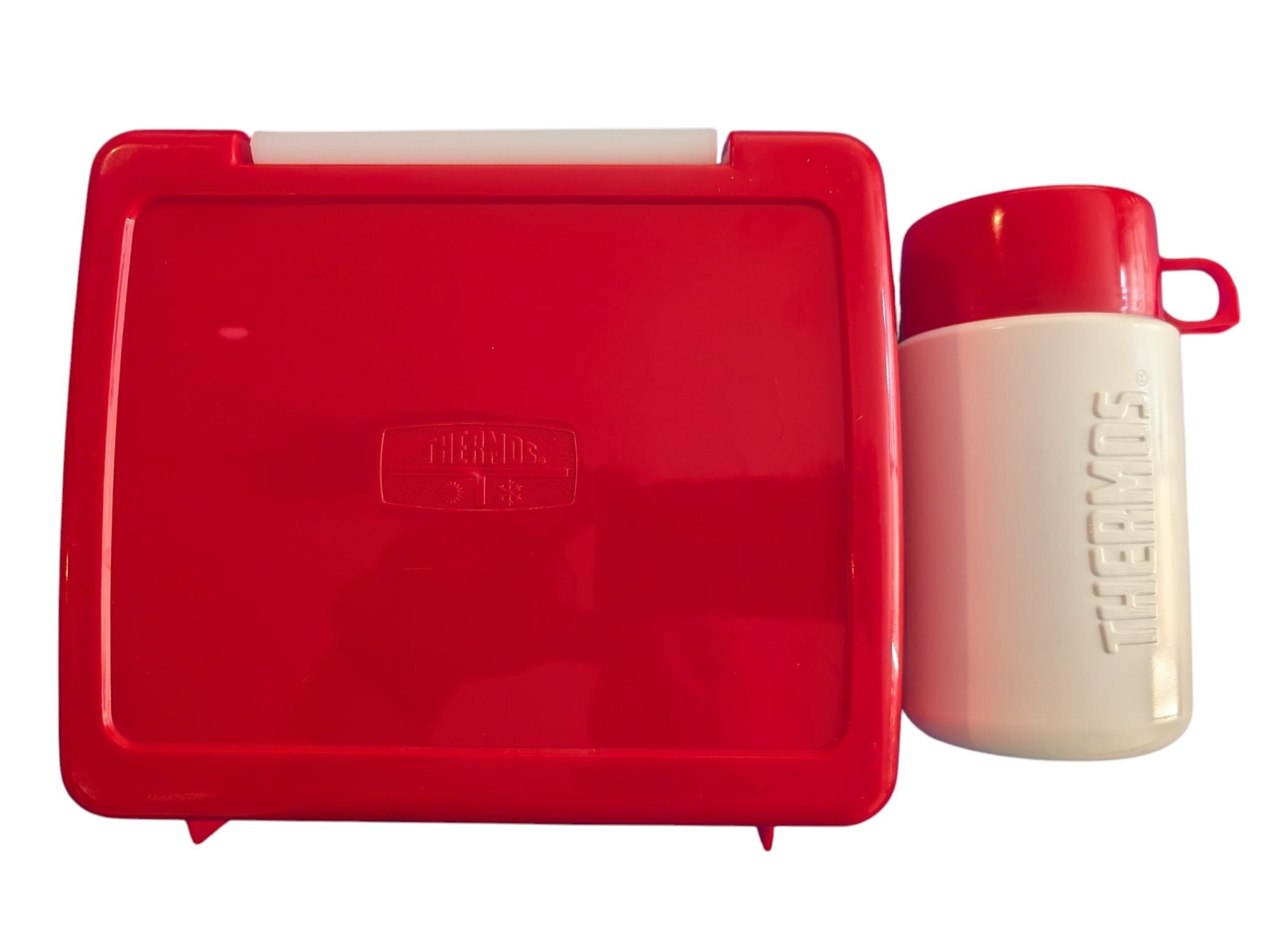 The Simpsons Vintage Thermos Co. Red Lunchbox w/ Thermos - (1990)