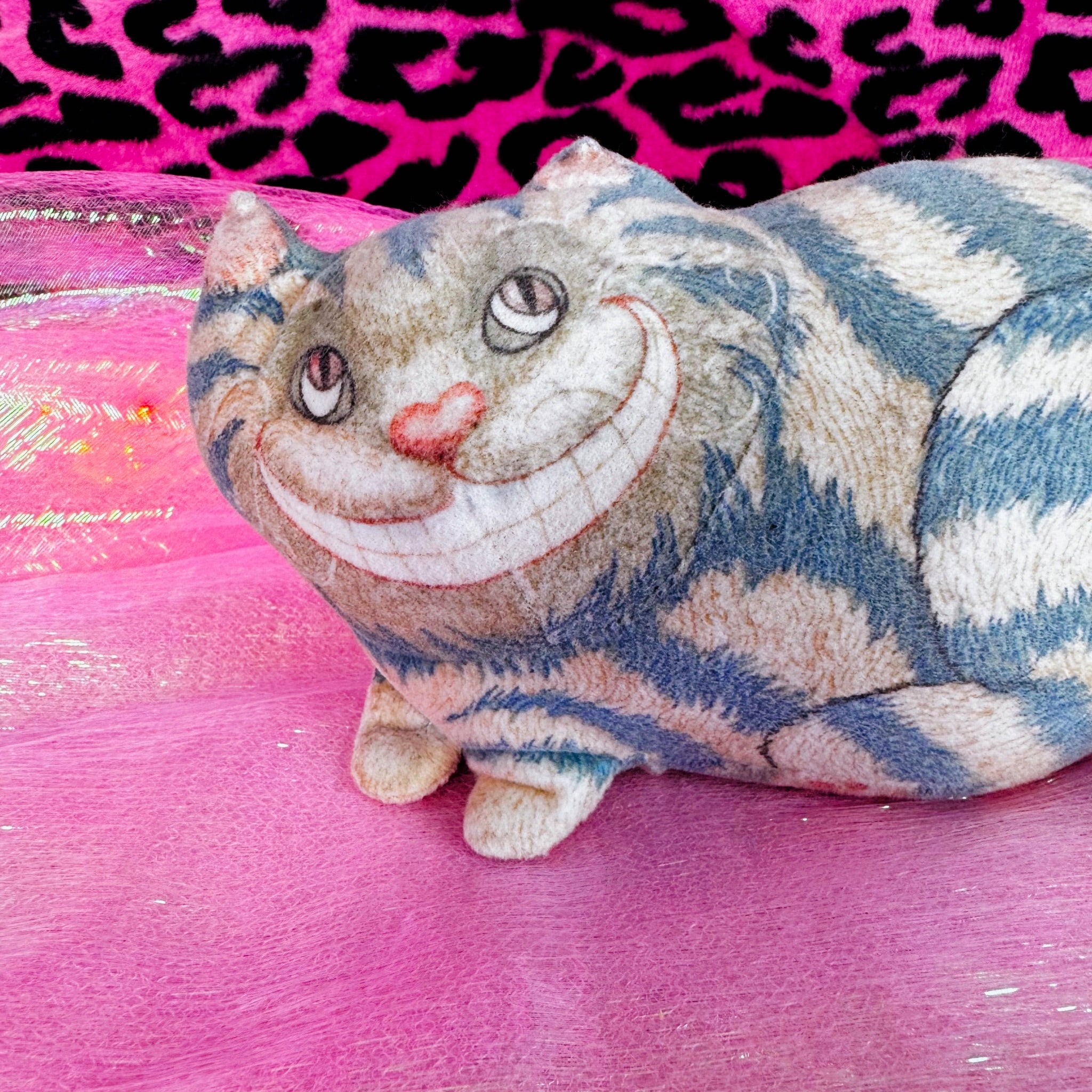 Vintage 1988 Cheshire Cat Plush Doll - Alice in Wonderland