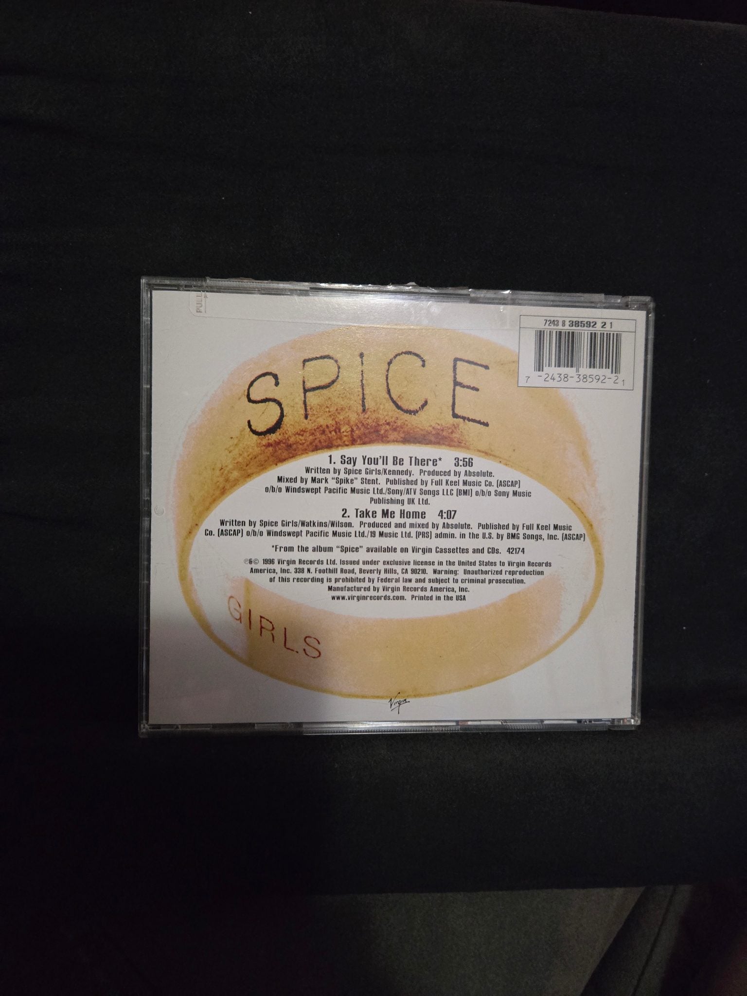 Spice Girls Say You'll Be There CD Single