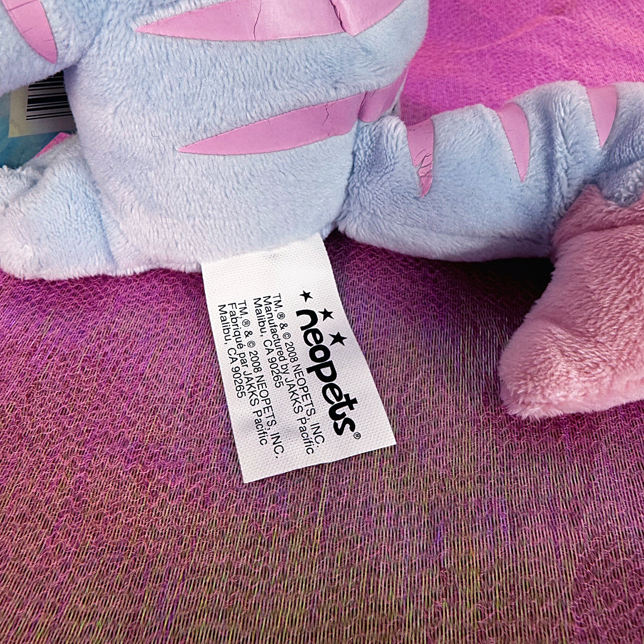 Vintage 2000s Neopets Kacheek Key Quest Plush