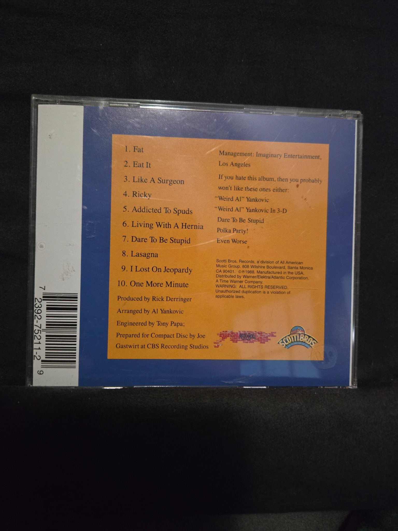 Weird Al Yankovic's Greatest Hits CD