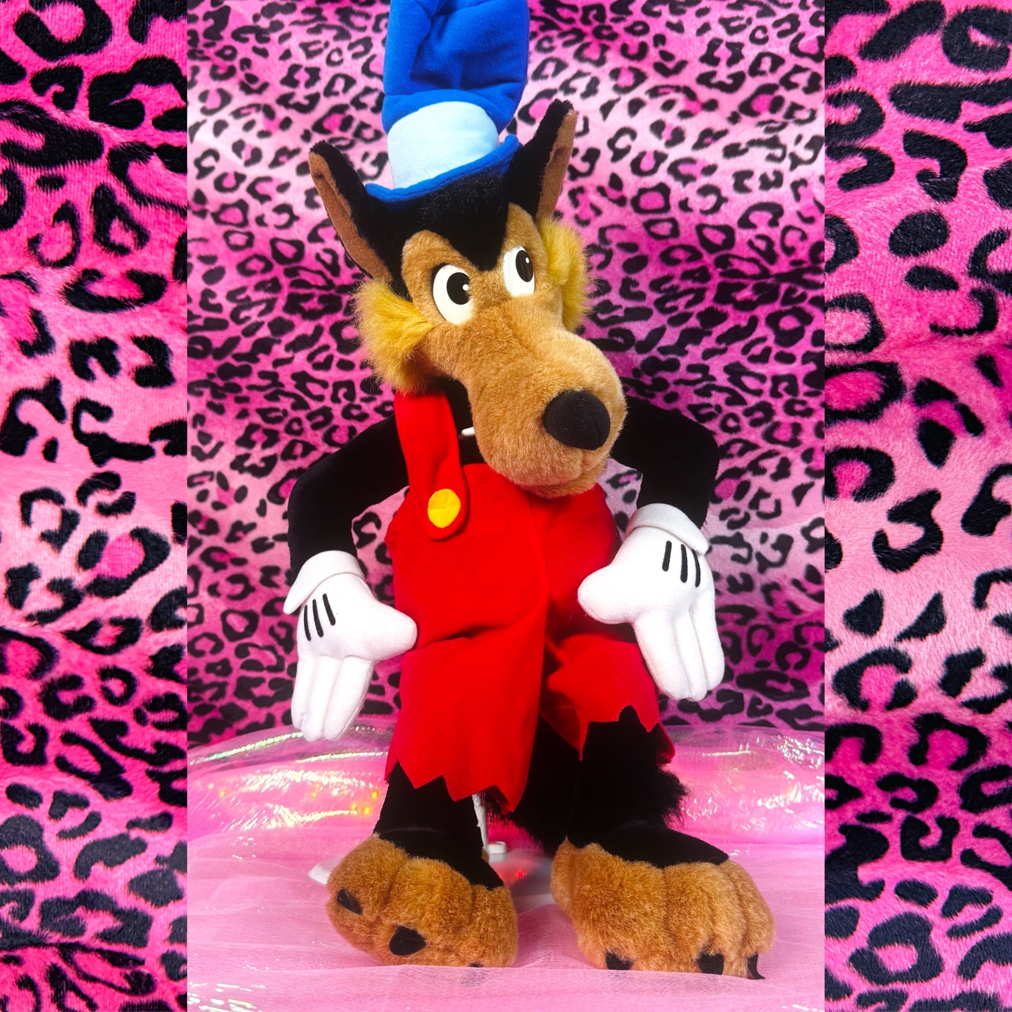 Vintage 90s Disneyland Big Bad Wolf Plush - 22” Disney Toy