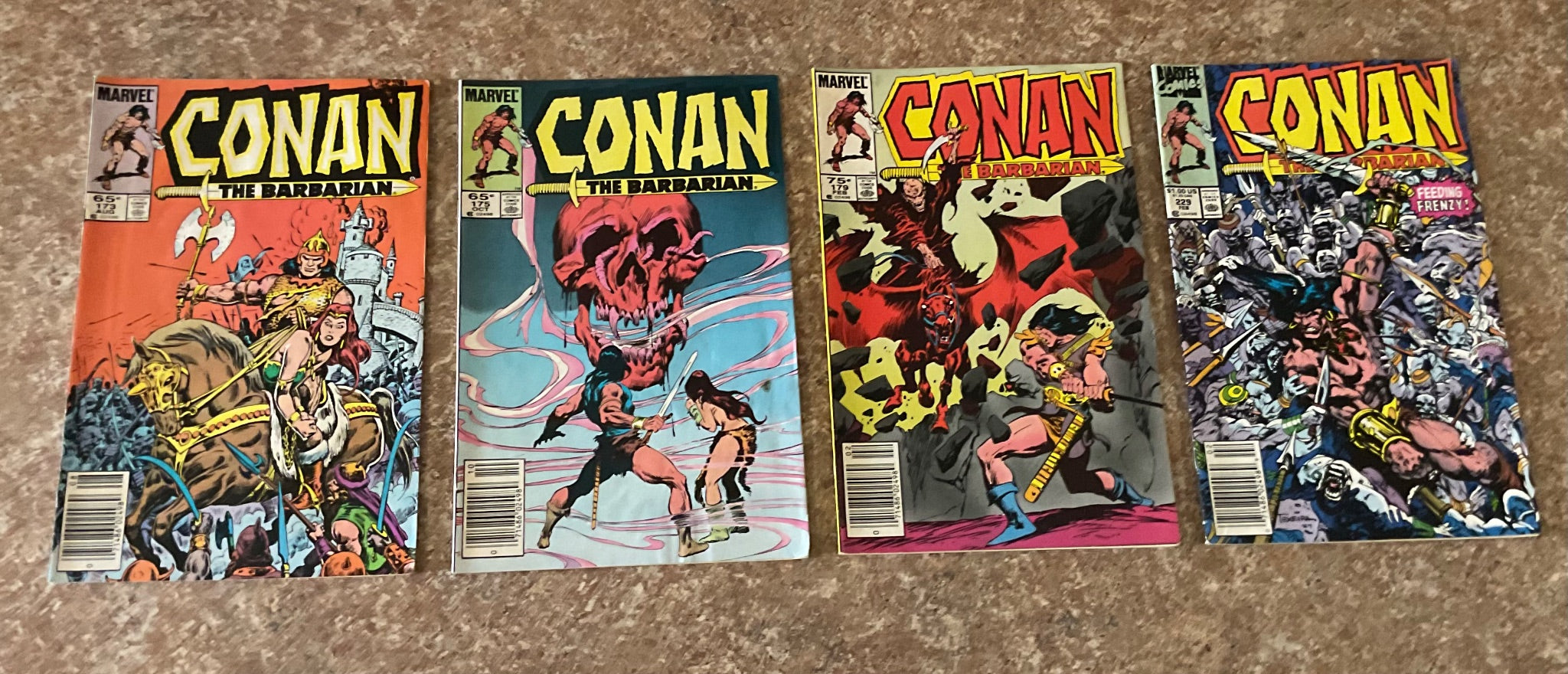 Marvel Conan the Barbarian Comics Lot Of 4 #173 #175 #179 #229