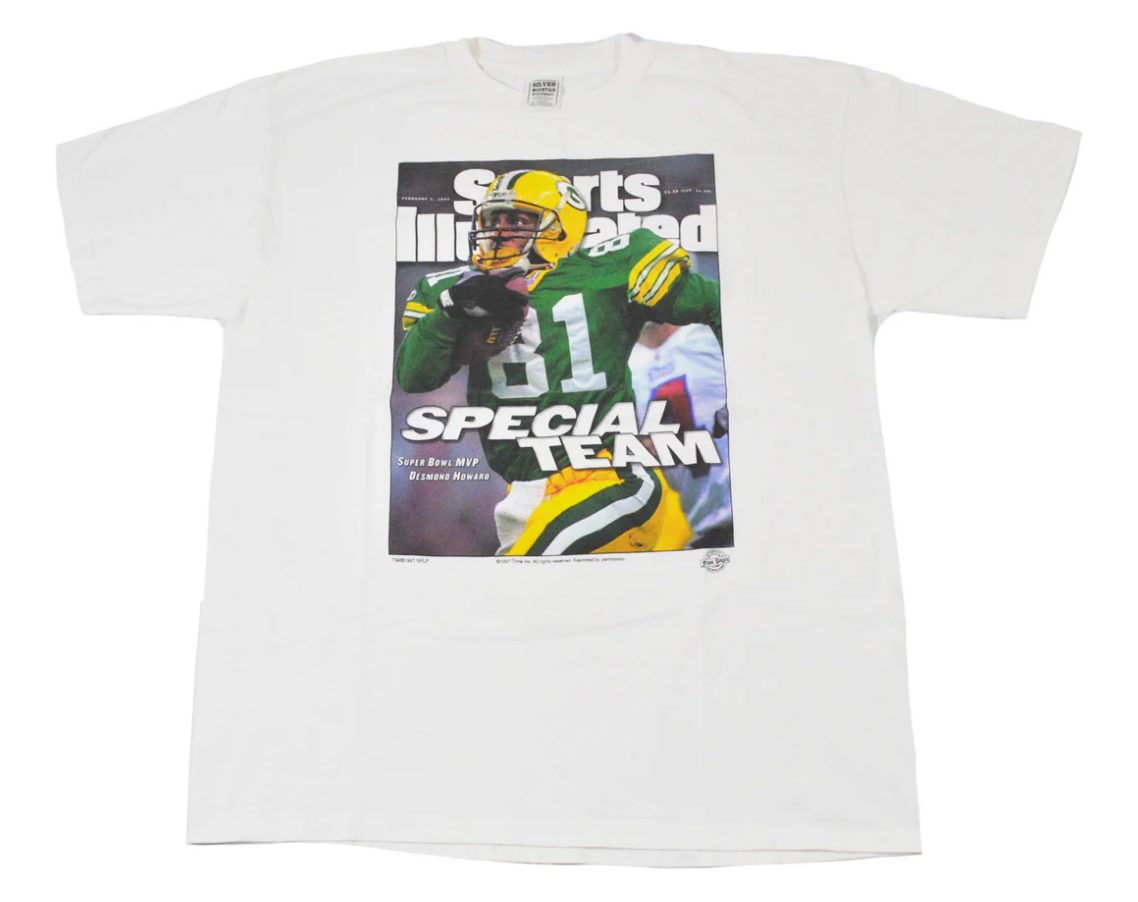 Vintage Green Bay Packers Desmond Howard 1997 Shirt Size X-Large