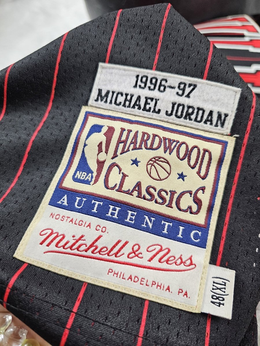 100% Authentic Michael Jordan Mitchell & Ness 96 97 Bulls Jersey Size 48 XL Mens - Sports Memorabilia - ThrowbackBuys - The Thrifty Gypsyy Shop
