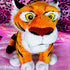 Vintage 2007 Disney Plush Tiger - Rajah from Aladdin