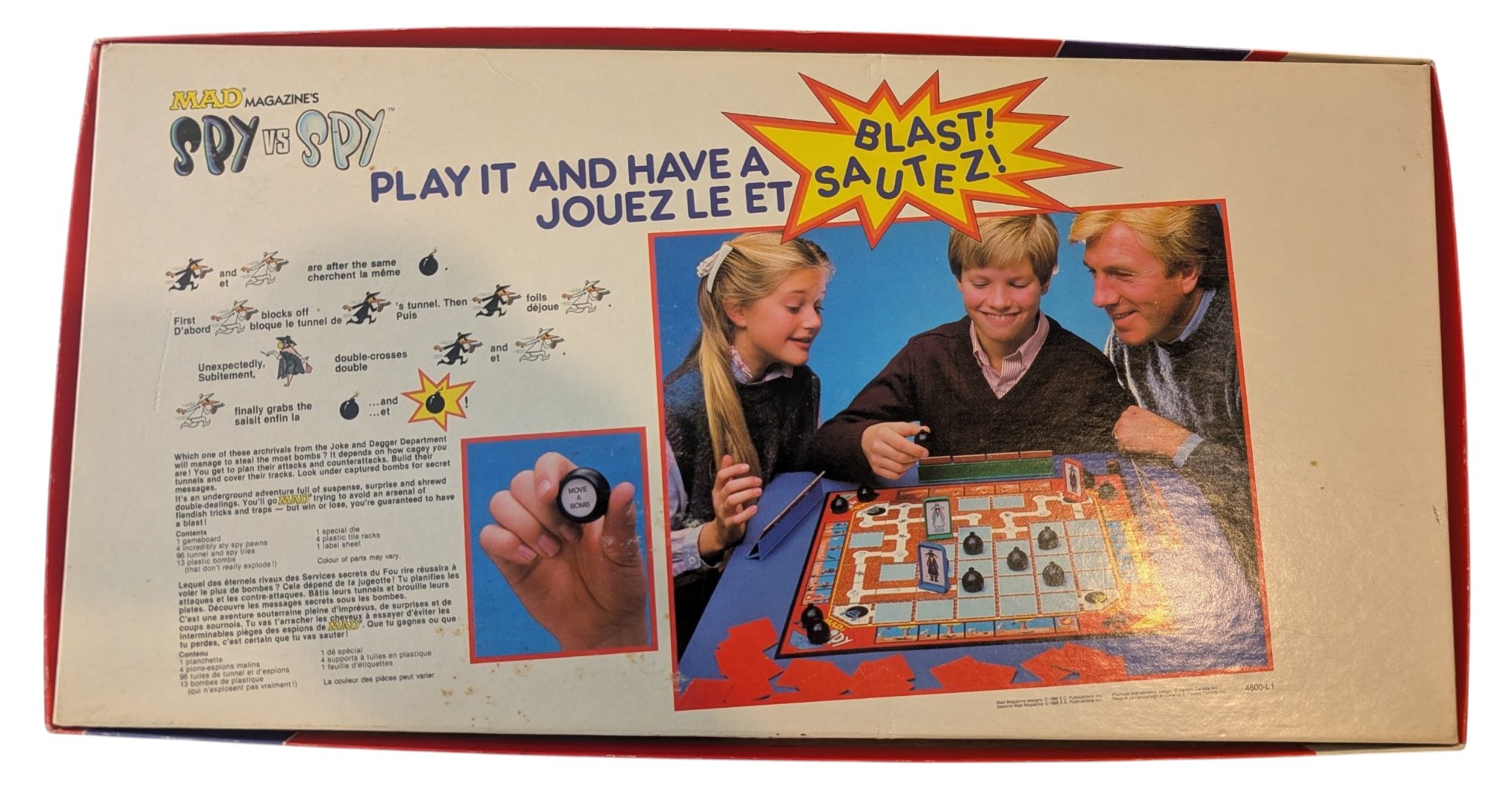 Vintage MAD's Spy vs Spy Boardgame 100% CIB Box - (1986 )