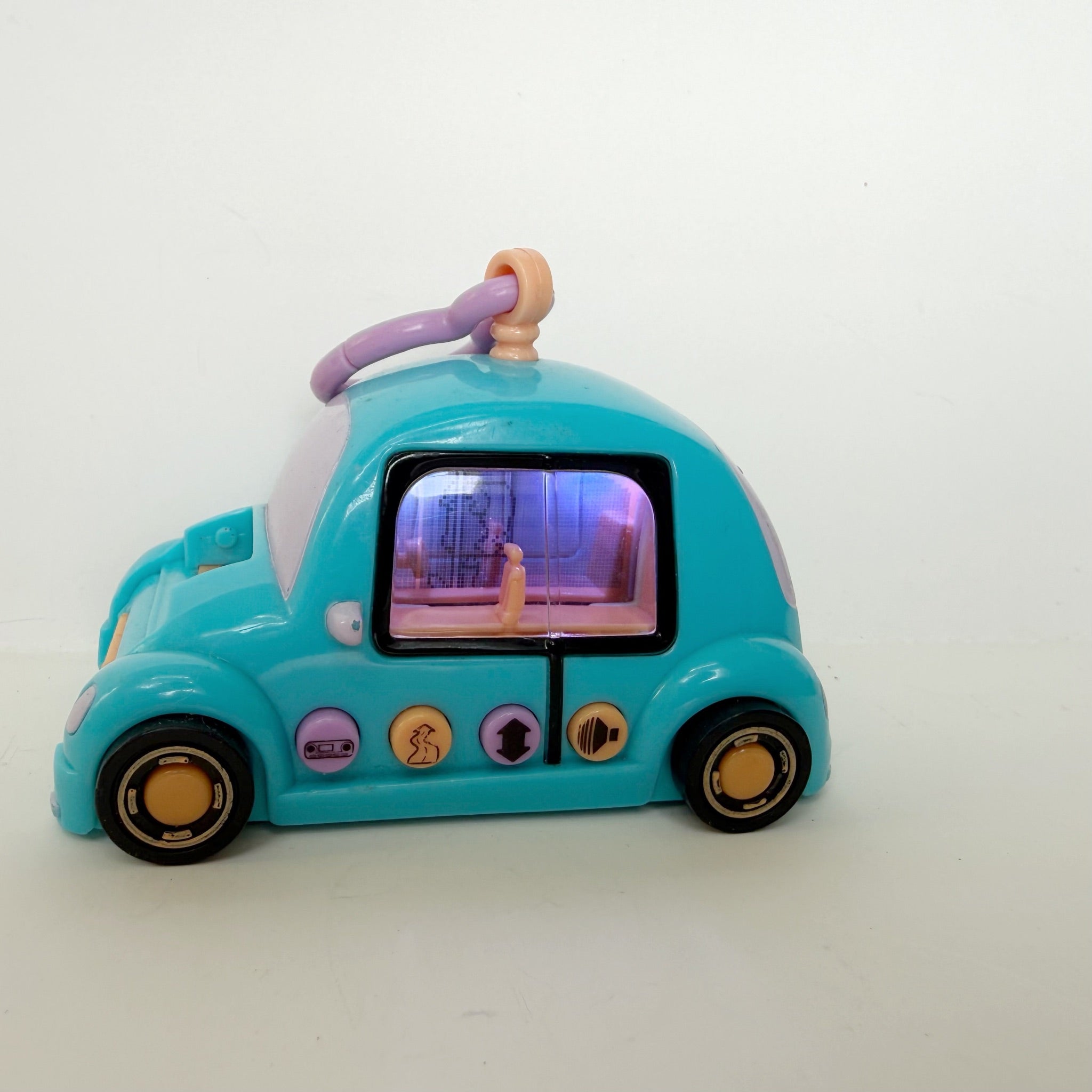 Pixel Chix Road Trippin' Blue Car Interactive Keychain 2005 WORKS Missing Hood