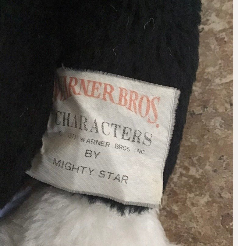 1971 Sylvester The Cat Plush Warner Bros. Mighty Star 18” Vintage Looney Tunes - Plushies - ThrowbackBuys -Just_in_collections