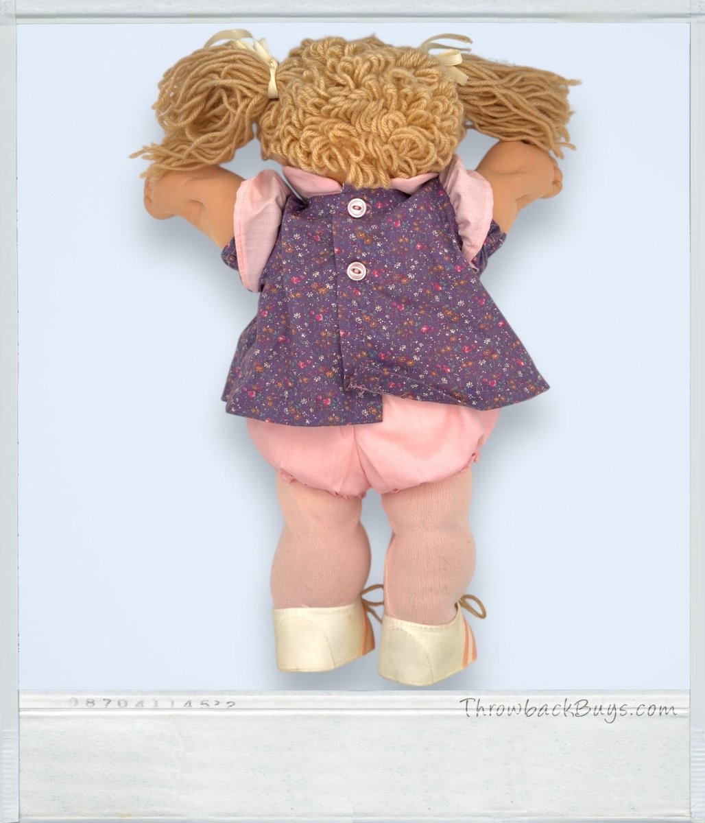 1978, 1982 - Cabbage Patch Kids Xavier Roberts Doll w/ Green Eyes & Light Brown Pigtails - Dolls - ThrowbackBuys - ThrowbackBuys