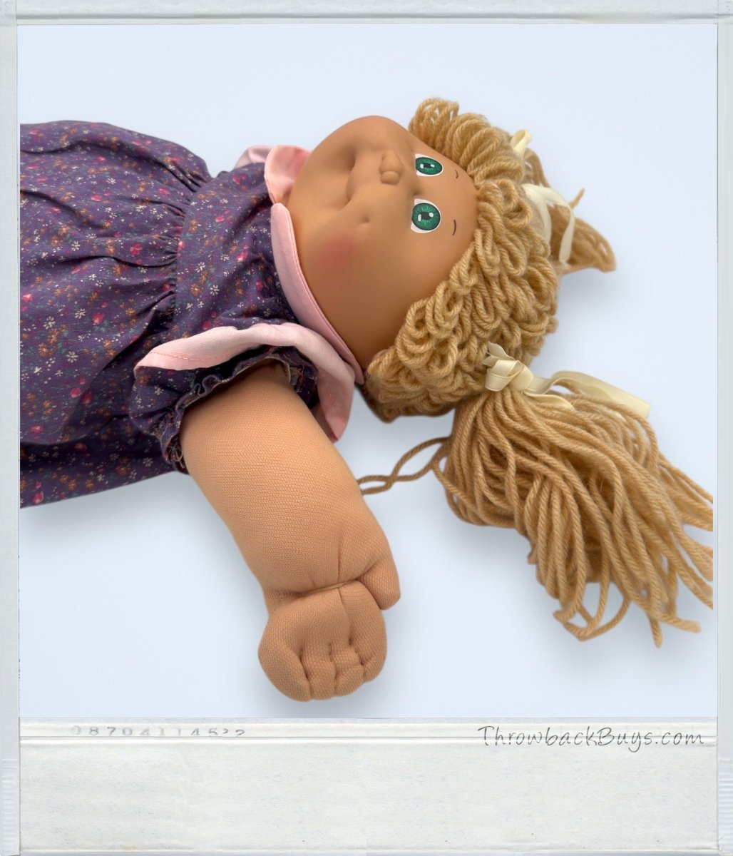 1978, 1982 - Cabbage Patch Kids Xavier Roberts Doll w/ Green Eyes & Light Brown Pigtails - Dolls - ThrowbackBuys - ThrowbackBuys