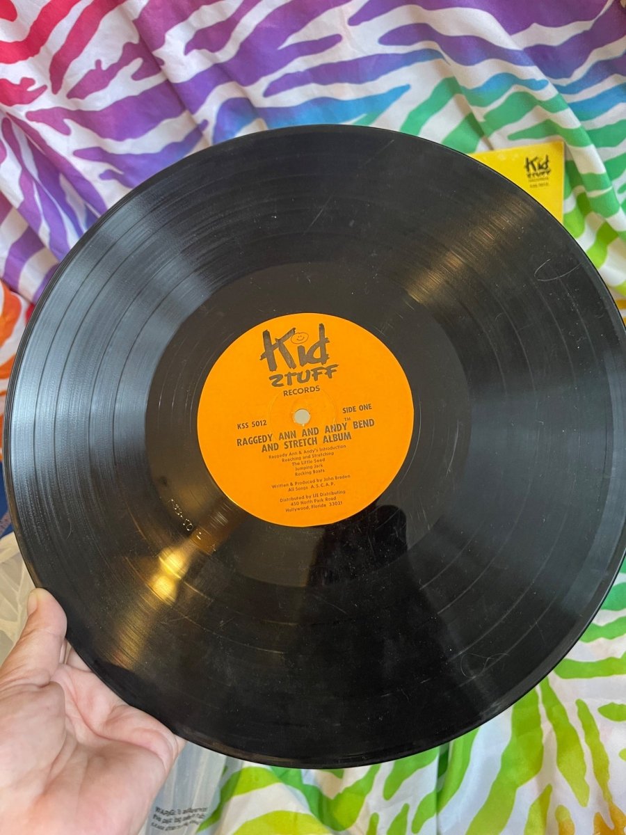 1980 Raggedy Ann & Andy Bend & Stretch Exercise Vinyl Record - Vinyl - ThrowbackBuys - Furby Queen