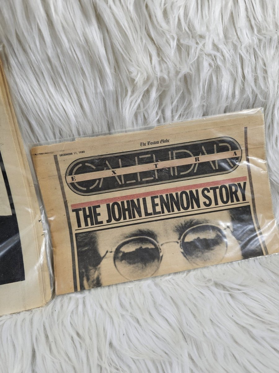 1980 - The John Lennon Story The Beatles Shot Assassination Newspaper Dec. 9, 1980 - Paper Goods - ThrowbackBuys - The Thrifty Gypsyy Shop
