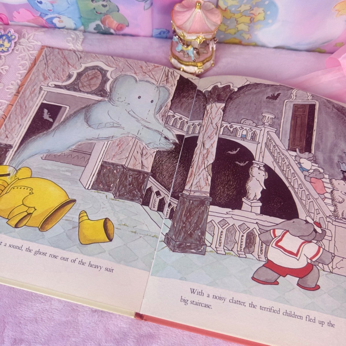 1980s Babar and the Ghost Hardcover Book - Books - ThrowbackBuys - Starbunnyvintage