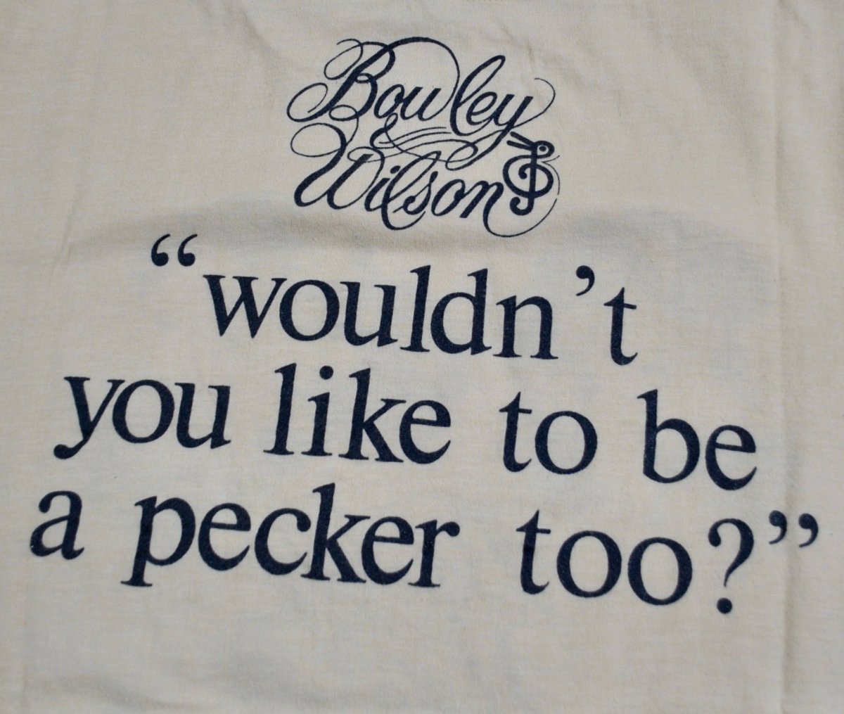 1980s - Bowley & Wilson: I'm A Pecker Unisex Shirt - S - Shirts - ThrowbackBuys -Yesterday's Attic