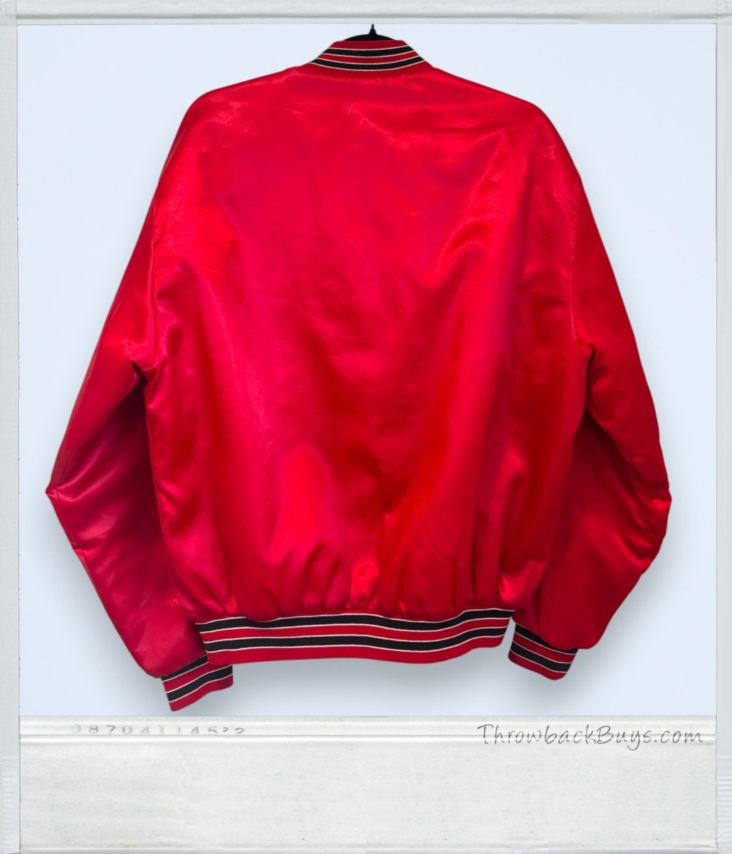 1980s - SWINGSTER: Chicago Bulls Satin Bomber Jacket, Men's Size L - RARE - Jackets - ThrowbackBuys - SuperRetroPod