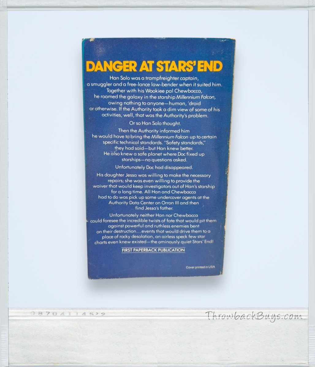 1981 & 1979 - Han Solo at Stars' End & Han Solo's Revenge Paperback Books - Rare - Books - ThrowbackBuys - ThrowbackBuys