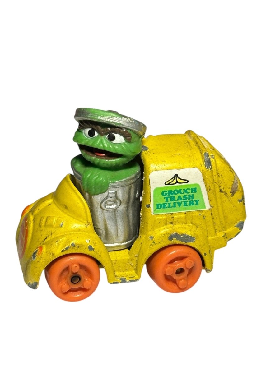 1982 – Playskool: Oscar The Grouch Trash Delivery Diecast Car - Action Figures & Collectibles - ThrowbackBuys - Abunnysvintageco