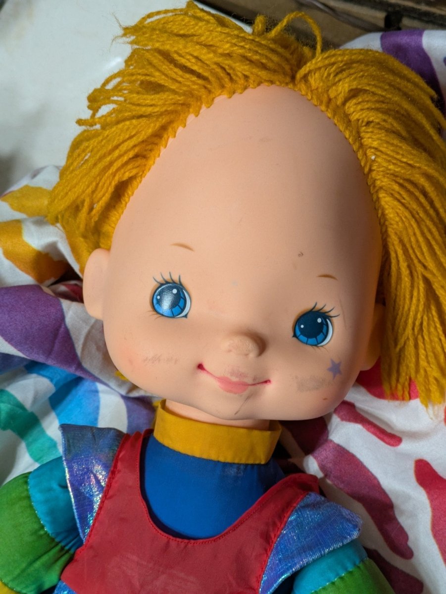 1983 Rainbow Brite Vinyl Cloth Doll Hallmark Mattel - Dolls - ThrowbackBuys - Furby Queen