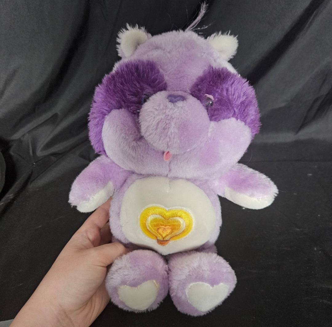 1984 Cousin Kenner Care Bear Bright Heart Raccoon 13" Stuffed Plush - Plushies - ThrowbackBuys - Cloy's Creativity