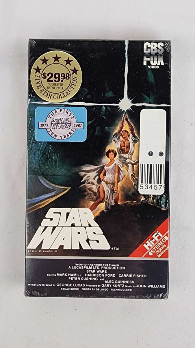 1984 – Star Wars & Empire Strikes Back VHS Set, Five Star Collection - RARE - VHS - ThrowbackBuys - ResellerDoor