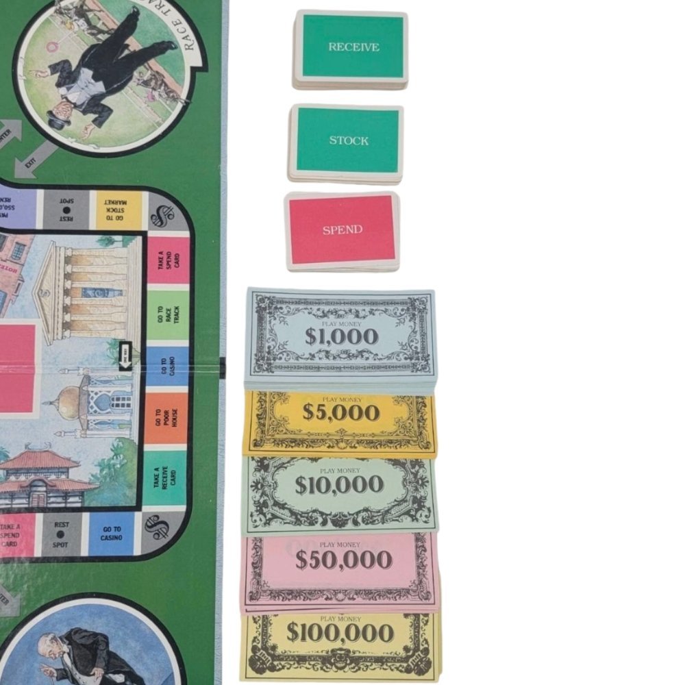 1985 - Vintage Go For Broke Board Game Spend - A - Milion Selchow & Righter Complete - Board Games - ThrowbackBuys - A N E 1 Stop Shop