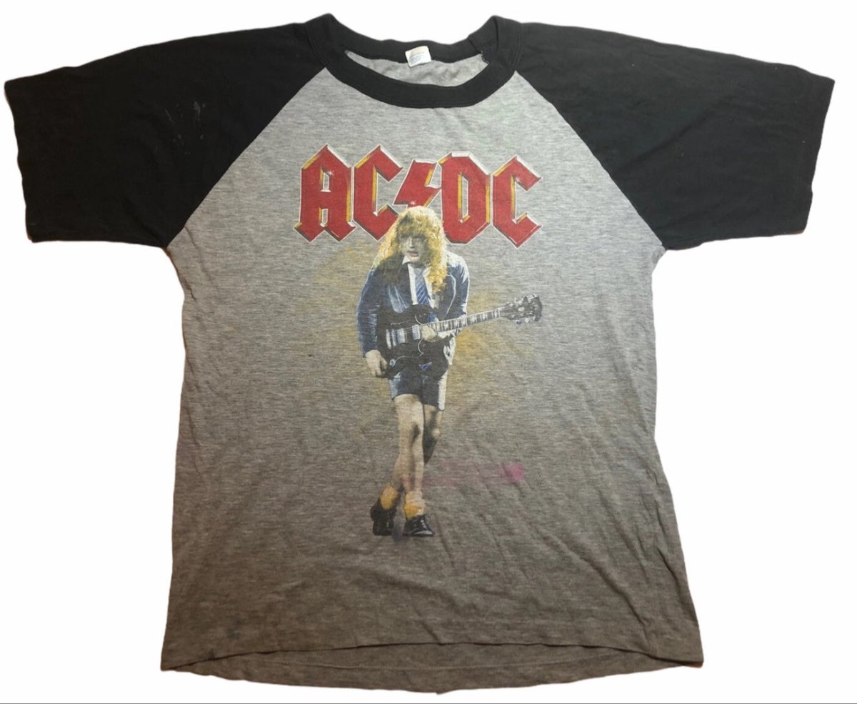 1986 – AC/DC: Fly On The Wall Jersey Tour Shirt – Vintage Original - T-Shirts - ThrowbackBuys - Abunnysvintageco