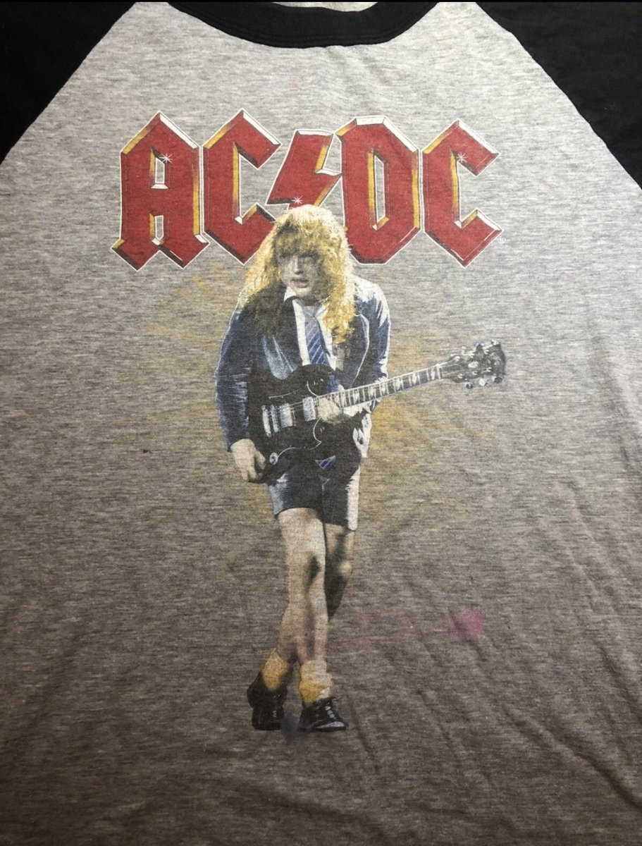 1986 – AC/DC: Fly On The Wall Jersey Tour Shirt – Vintage Original - T-Shirts - ThrowbackBuys - Abunnysvintageco
