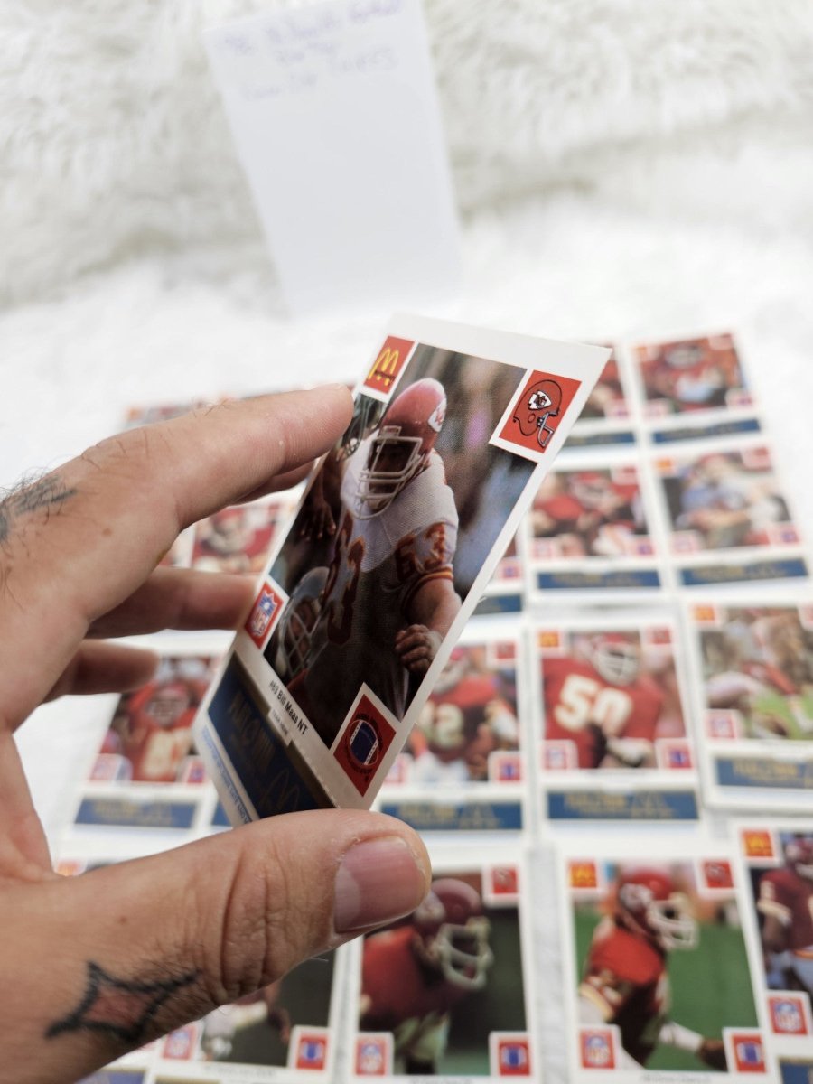 1986 - McDonald's Cards NFL Kansas City Chiefs (24) Blue Tab Unscratched MINT - Trading Cards - ThrowbackBuys - The Thrifty Gypsyy Shop