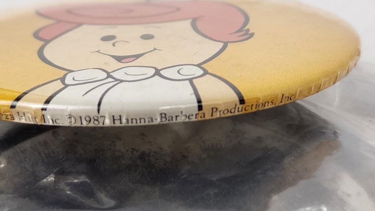 1987 - Pizza Hut Flintstones Pin/Button Set of 4 - Pins - ThrowbackBuys - ResellerDoor