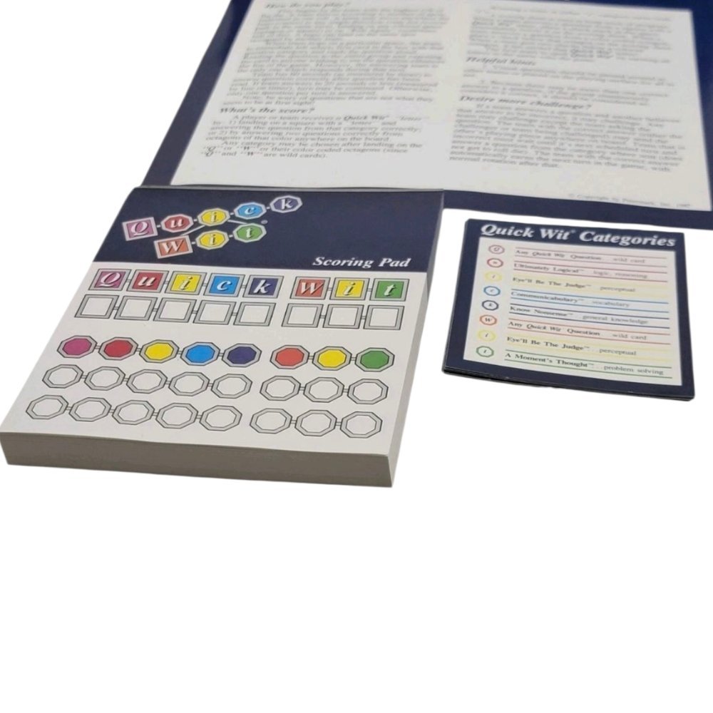 1987 - Quick Bit The Uncommon Game of Common Sense Trivia Petermark Complete - Board Games - ThrowbackBuys - A N E 1 Stop Shop