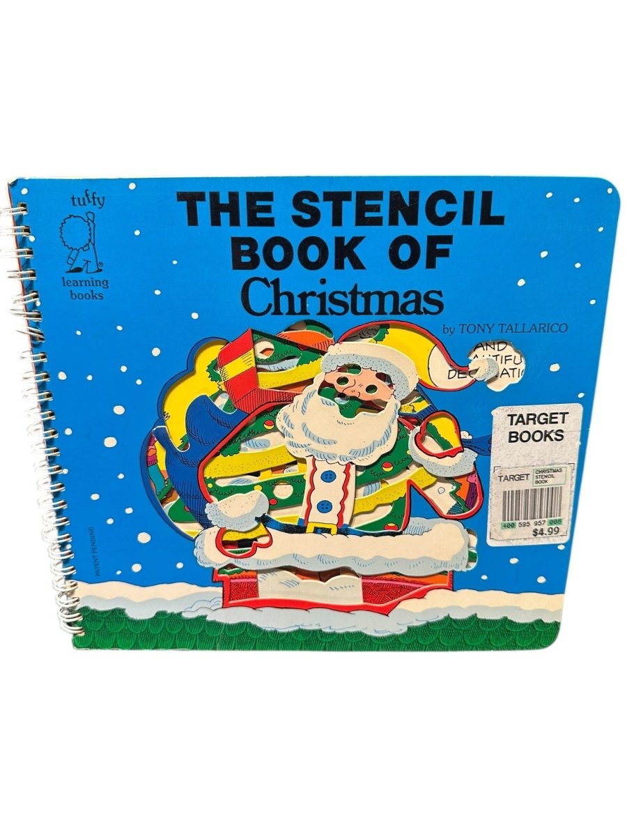 1987 The Stencil Book of Christmas by Tony Tallarico Tuffy Learning Book - Arts & Crafts - ThrowbackBuys - Abunnysvintageco