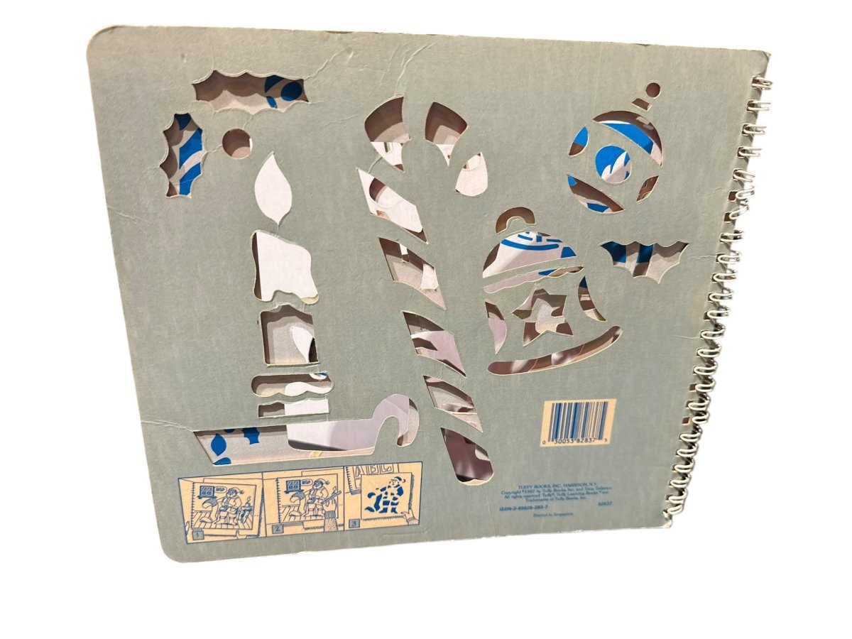 1987 The Stencil Book of Christmas by Tony Tallarico Tuffy Learning Book - Arts & Crafts - ThrowbackBuys - Abunnysvintageco
