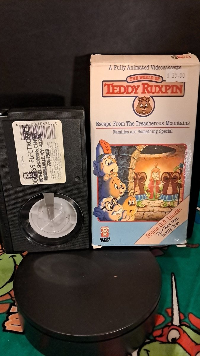 1987 – Worlds of Wonder: The World of Teddy Ruxpin Escape From The Treacherous Mountain Betamax - VHS - ThrowbackBuys - Retrotoyz&gamez87