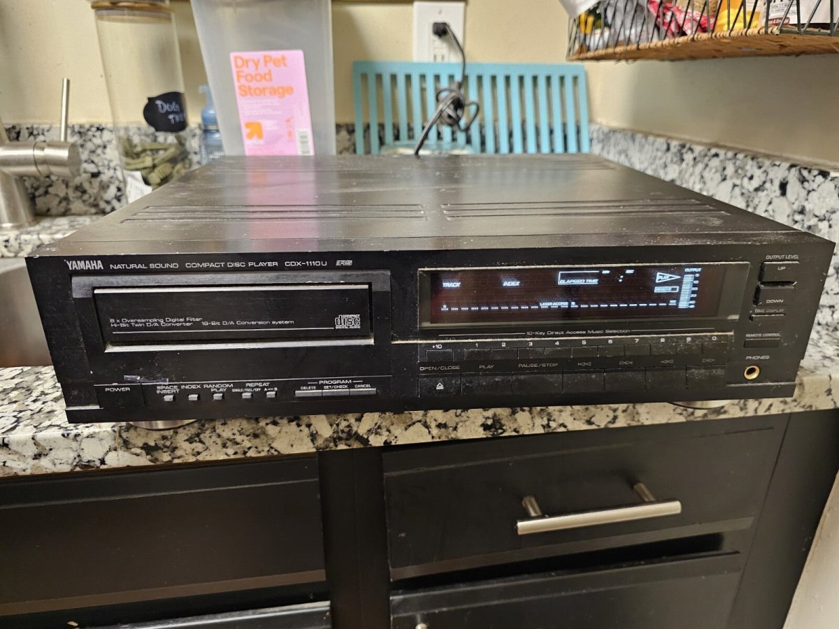 1987 - Yamaha CDX - 1100U Natural Sound Compact Disc Player 18bit - Home Audio Systems - ThrowbackBuys - The Thrifty Gypsyy Shop