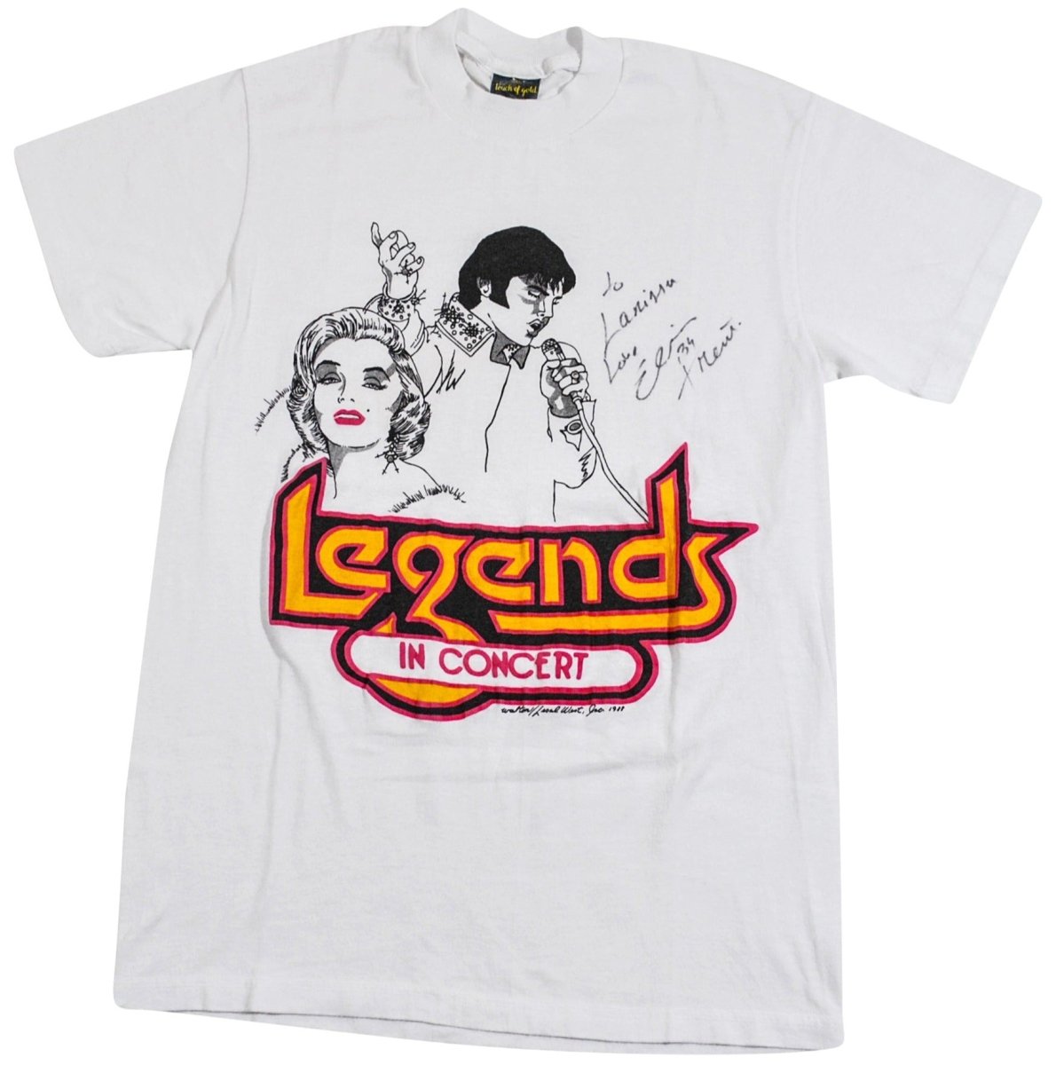 1988 - Legends In Concert: Elvis Tour Shirt - Small - Shirts - ThrowbackBuys -Yesterday's Attic