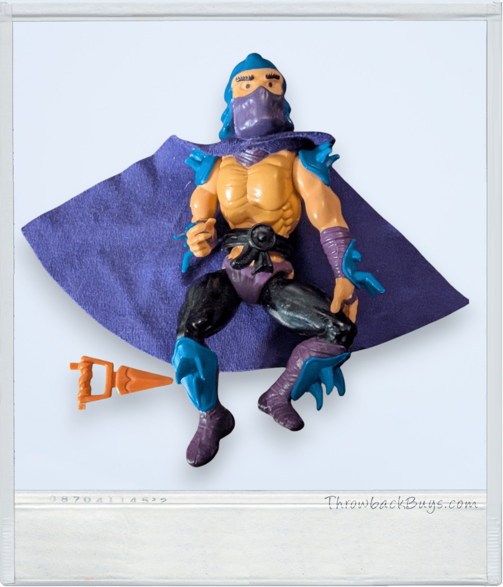 1988 - TMNT Action Figure - Shredder - Soft Head (Incomplete) - Action Figures & Collectibles - ThrowbackBuys - Slaqr Retro Gaming & Collectibles