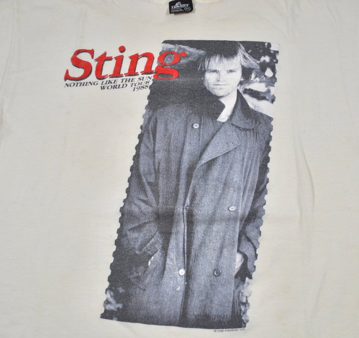 1988 - Yesterday's Attic: Sting World Tour Shirt - Large - T-Shirts - ThrowbackBuys -Yesterday's Attic