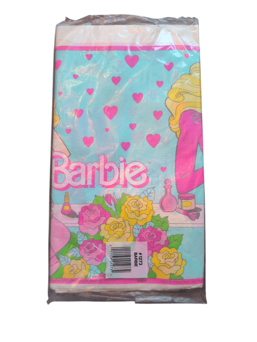 1989 Barbie Paper Tablecloth - Decor - ThrowbackBuys - Shiznit