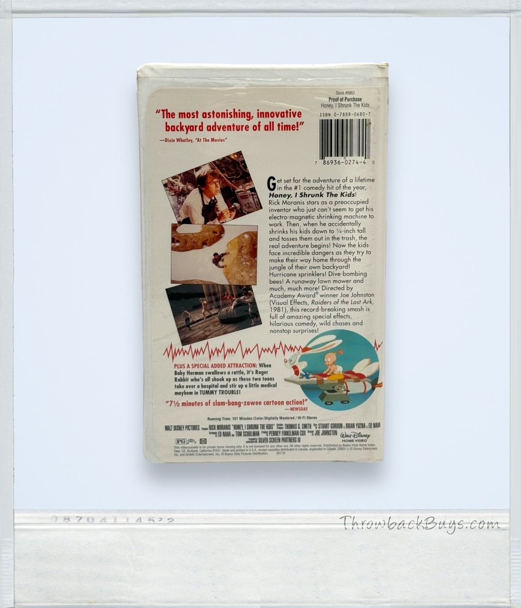 1989 - Honey, I Shrunk the Kids VHS - VHS - ThrowbackBuys - ThrowbackBuys