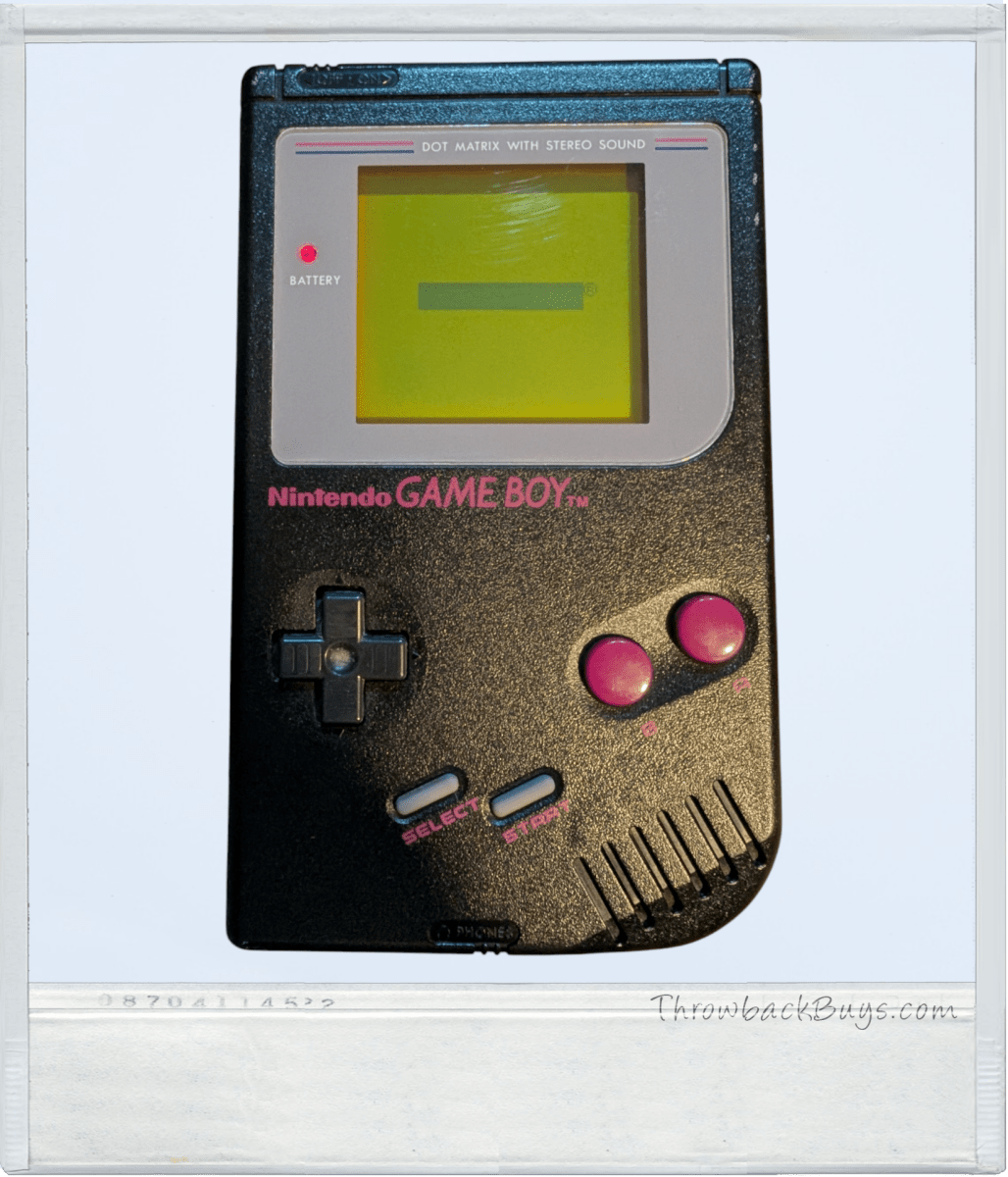 1989 - Original Gameboy DMG - 01 w/ one free game (REFURBISHED) - BLACK - Handheld Consoles - ThrowbackBuys - Slaqr Retro Gaming & Collectibles