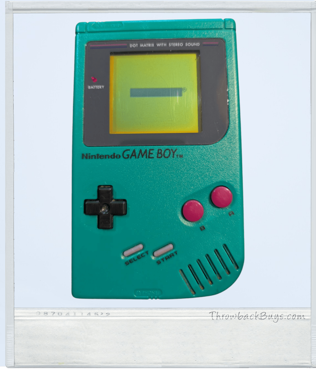 1989 - Original Gameboy DMG - 01 w/ one free game (REFURBISHED) - GREEN - Handheld Consoles - ThrowbackBuys - Slaqr Retro Gaming & Collectibles