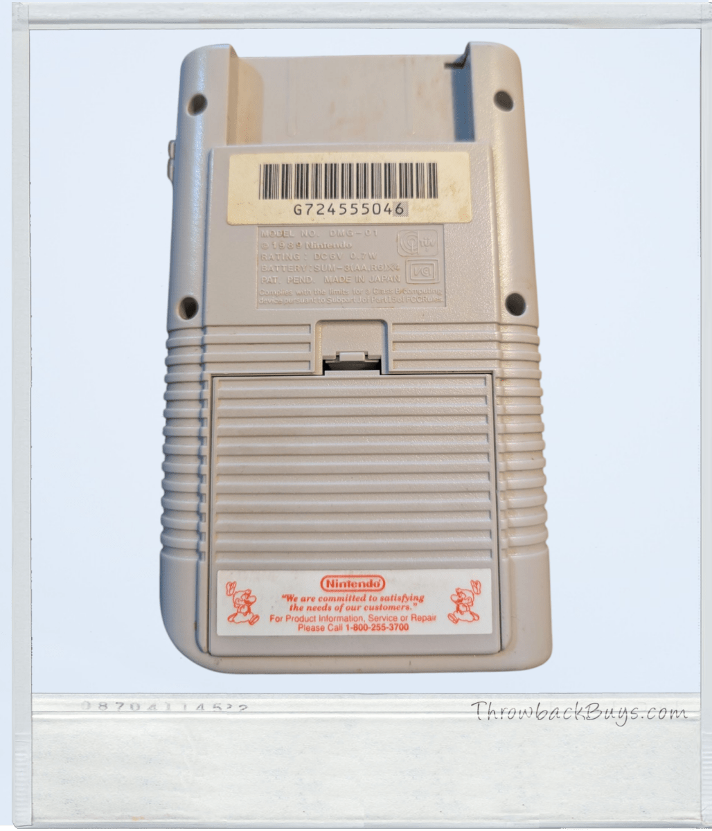 1989 - Original Gameboy DMG - 01 w/ one free game (REFURBISHED) - GREY - Handheld Consoles - ThrowbackBuys - Slaqr Retro Gaming & Collectibles